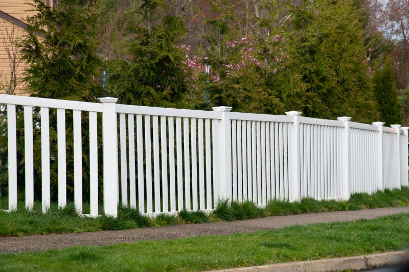 White Pvc Fence Installation
